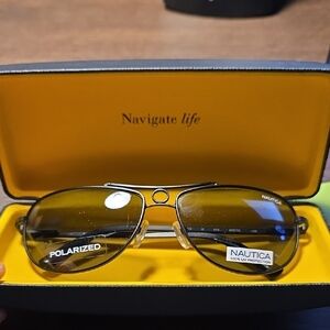 Nautica Gold Polarized Sunglasses